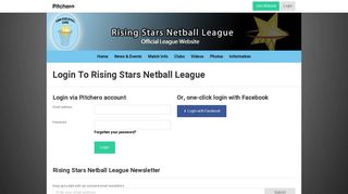 
                            6. Login to Rising Stars Netball League - Pitchero