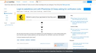 
                            12. Login to salesforce.com with Phantomjs 2.0 keep asking for ...