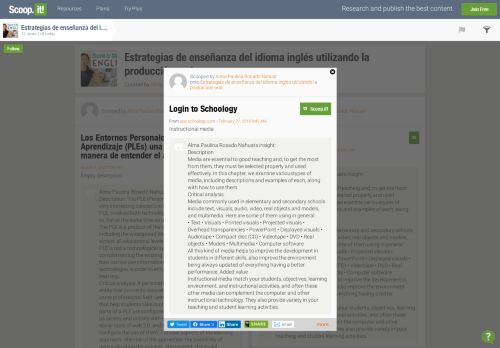 
                            10. Login to Schoology | Estrategias de enseñ... - Scoop.it