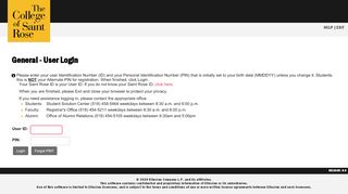 
                            13. Login to Secure Area - The College of Saint Rose