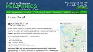 
                            10. Login to secure patient portal – Northside Cherokee Pediatrics