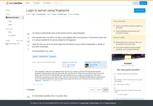 
                            7. Login to server using fingerprint - Stack Overflow