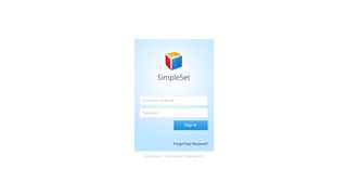 
                            11. Login to SimpleSet