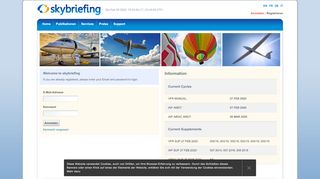 
                            1. Login to skybriefing.com - skybriefing