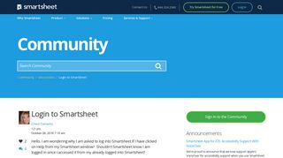 
                            3. Login to Smartsheet | Smartsheet Community