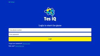 
                            9. Login to start the game | Tes IQ - dari XL & Axis