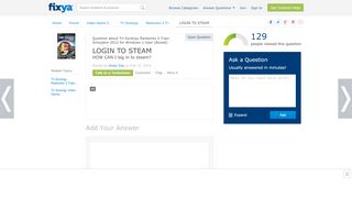 
                            7. LOGIN TO STEAM - Fixya