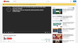 
                            1. LOGIN TO TESTER.CASH - YouTube