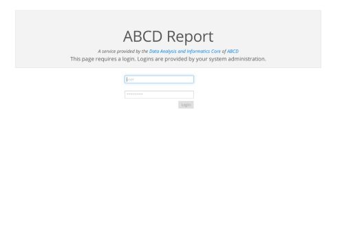 
                            12. Login to the ABCD Report page