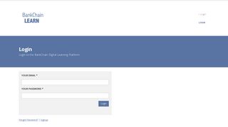 
                            12. Login to the BankChain Digital Learning Platform