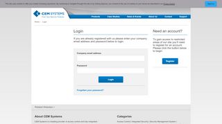
                            10. Login To The CEM Systems Website | CEM Systems