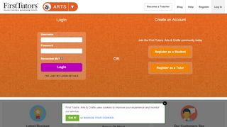 
                            8. Login to the First Tutors: Arts & Crafts website | First Tutors: Arts & Crafts