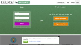 
                            1. Login to the First Tutors: South Africa website | First Tutors: South Africa