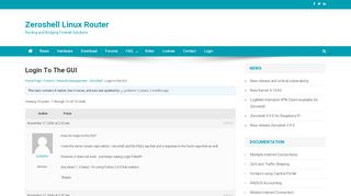 
                            1. Login to the GUI - Zeroshell Linux Router