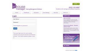 
                            11. Login to the Inhouse Manager Software for existing clients
