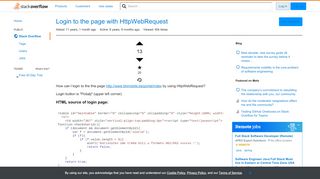 
                            7. Login to the page with HttpWebRequest - Stack Overflow