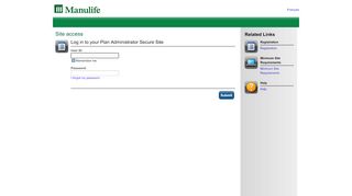 
                            4. Login to the Secure Site - Manulife