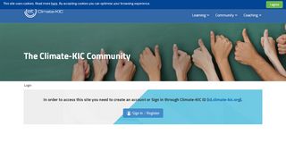 
                            8. Login to the site - Climate-KIC Learning Portal - Climate-KIC Education!