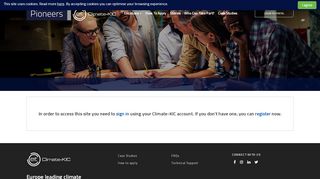 
                            3. Login to the site - Pioneers Into Practice - Climate-KIC