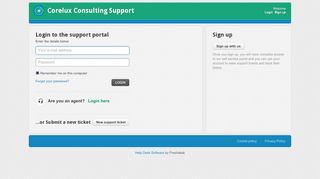 
                            6. Login to the support portal - Corelux Consulting Support - Freshdesk