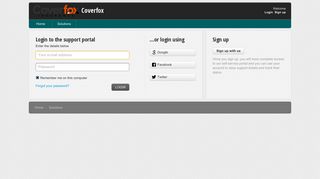 
                            2. Login to the support portal - Coverfox