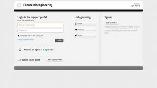 
                            5. Login to the support portal - Fluence Bioengineering