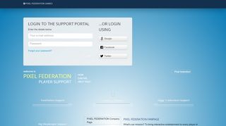 
                            10. Login to the support portal - Pixel Federation