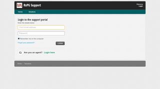 
                            9. Login to the support portal - RxPG Support