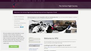 
                            13. Login to The Vertical Flight Society