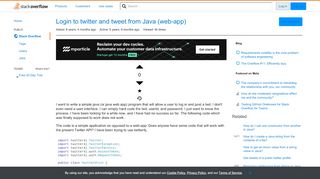 
                            2. Login to twitter and tweet from Java (web-app) - Stack Overflow