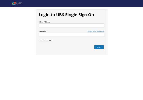 
                            13. Login to UBS Single-Sign-On