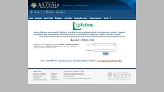 
                            11. Login to UpToDate - URMC - University of Rochester