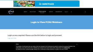 
                            3. Login to View PCMA Webinars - PCMA.org