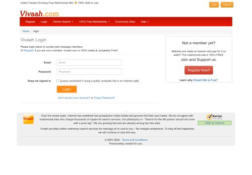 
                            12. Login to Vivaah matrimony Site - Your doorway to finding a marriage ...