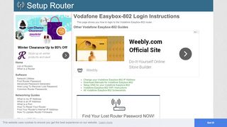 
                            6. Login to Vodafone Easybox-802 Router - SetupRouter