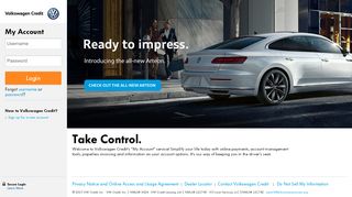 
                            1. Login to VW Credit