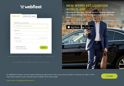 
                            12. Login to WEBFLEET - TomTom Telematics