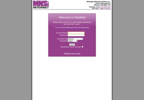 
                            1. Login to WebMail - MNSi