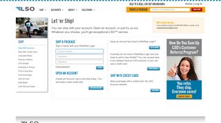 
                            12. Login to WebShip - Shipping LSO®