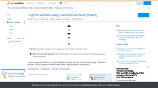 
                            7. Login to website using Facebook account - Stack Overflow