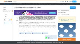 
                            6. Login to website using facebook page - Stack Overflow