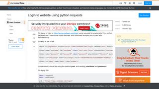 
                            2. Login to website using python requests - Stack Overflow