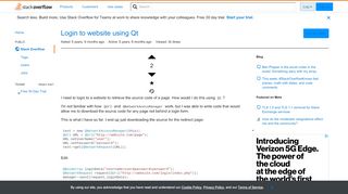 
                            11. Login to website using Qt - Stack Overflow