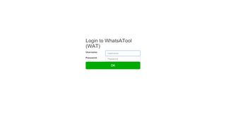 
                            7. Login to WhatsATool (WAT)