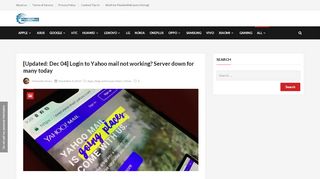 
                            7. Login to Yahoo mail not working? Server down for many - PiunikaWeb