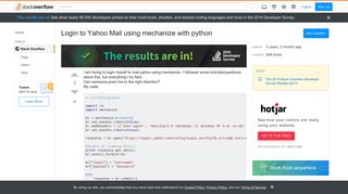 
                            10. Login to Yahoo Mail using mechanize with python - Stack Overflow