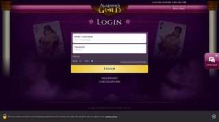
                            10. Login to your account | AladdinsGoldCasino