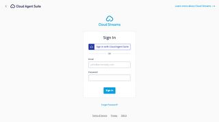
                            1. Login To Your Account | Cloud Streams