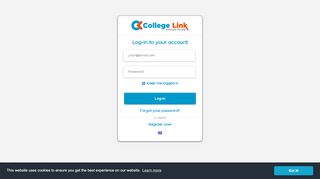 
                            7. Login to your account - CollegeLink