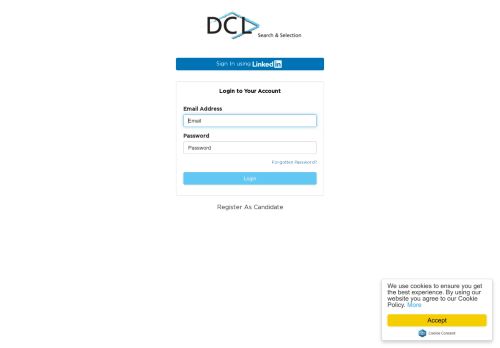 
                            8. Login to your Account - DCL